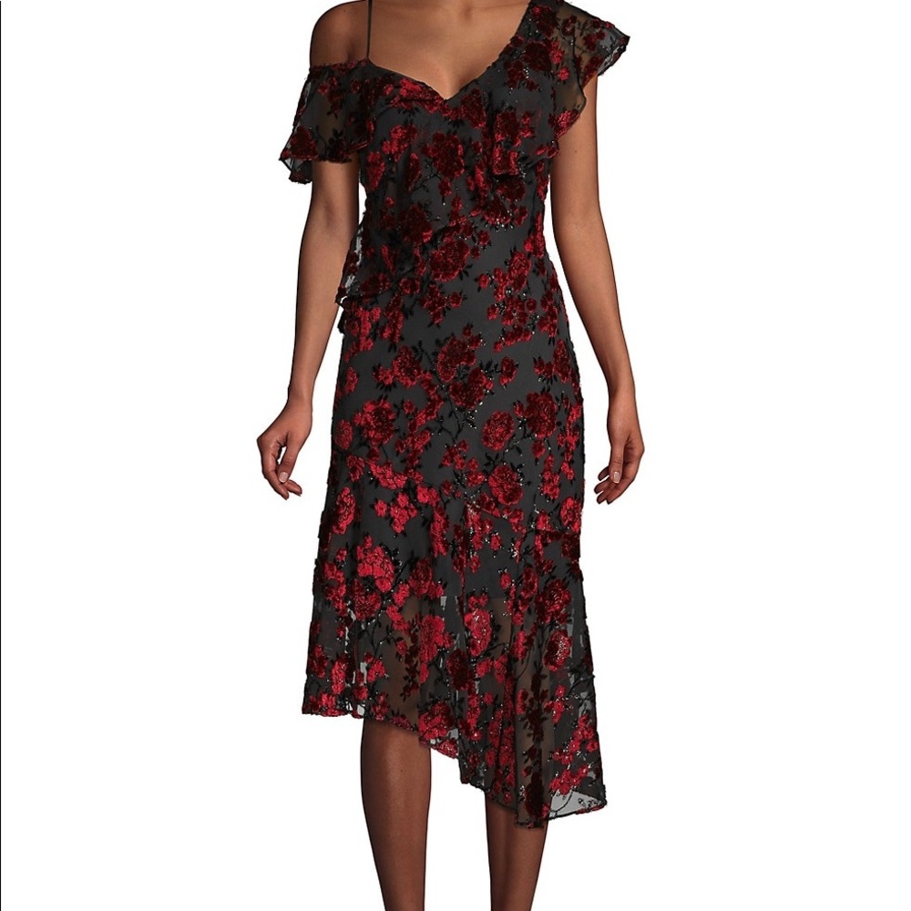 NWOT Parker Black Ilana Asymmetric Cocktail Dress
